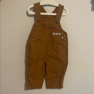 Carhartt girls overalls 12 month ruffle